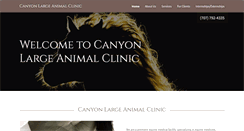 Desktop Screenshot of canyonlargeanimalclinic.com