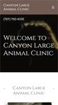 Mobile Screenshot of canyonlargeanimalclinic.com